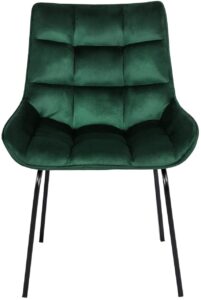 2er Set Stuhl Saranda Samt gruen