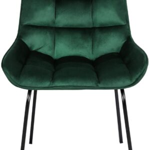 2er Set Stuhl Saranda Samt grün