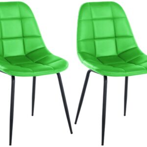 2er Set Stuhl Tom Kunstleder grün