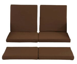 3er Set Kissenbezuege Sofa Ancona terrabraun