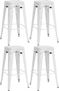 4er Set Barhocker Fletcher weiss