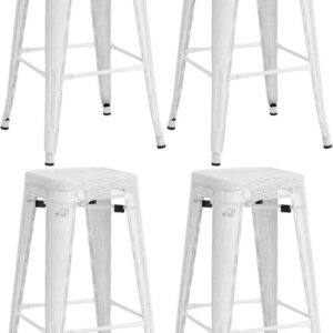 4er Set Barhocker Fletcher weiß