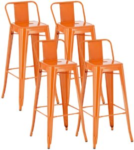 4er Set Barhocker Mason orange