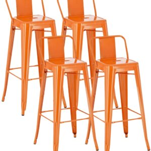 4er Set Barhocker Mason orange