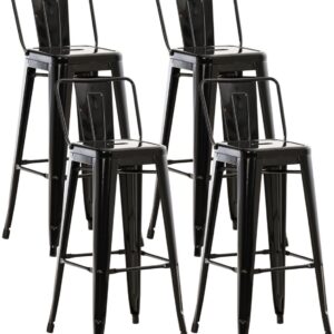 4er Set Barhocker Mason schwarz