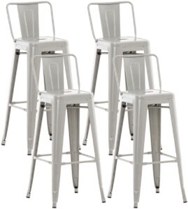 4er Set Barhocker Mason silber