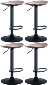 4er Set Barhocker Skelde walnuss