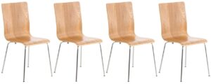 4er Set Besucherstuhl Pepe eiche