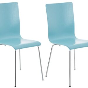 4er Set Besucherstuhl Pepe hellblau