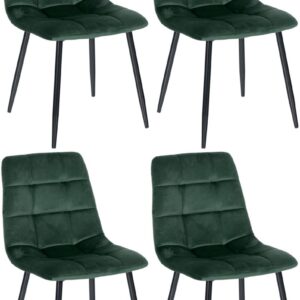 4er Set Esszimmerstühle Antibes grün