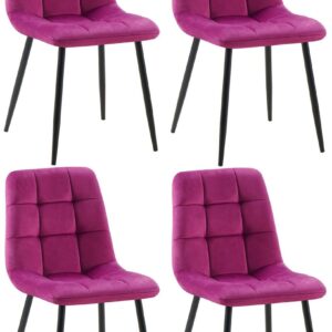 4er Set Esszimmerstühle Antibes lila