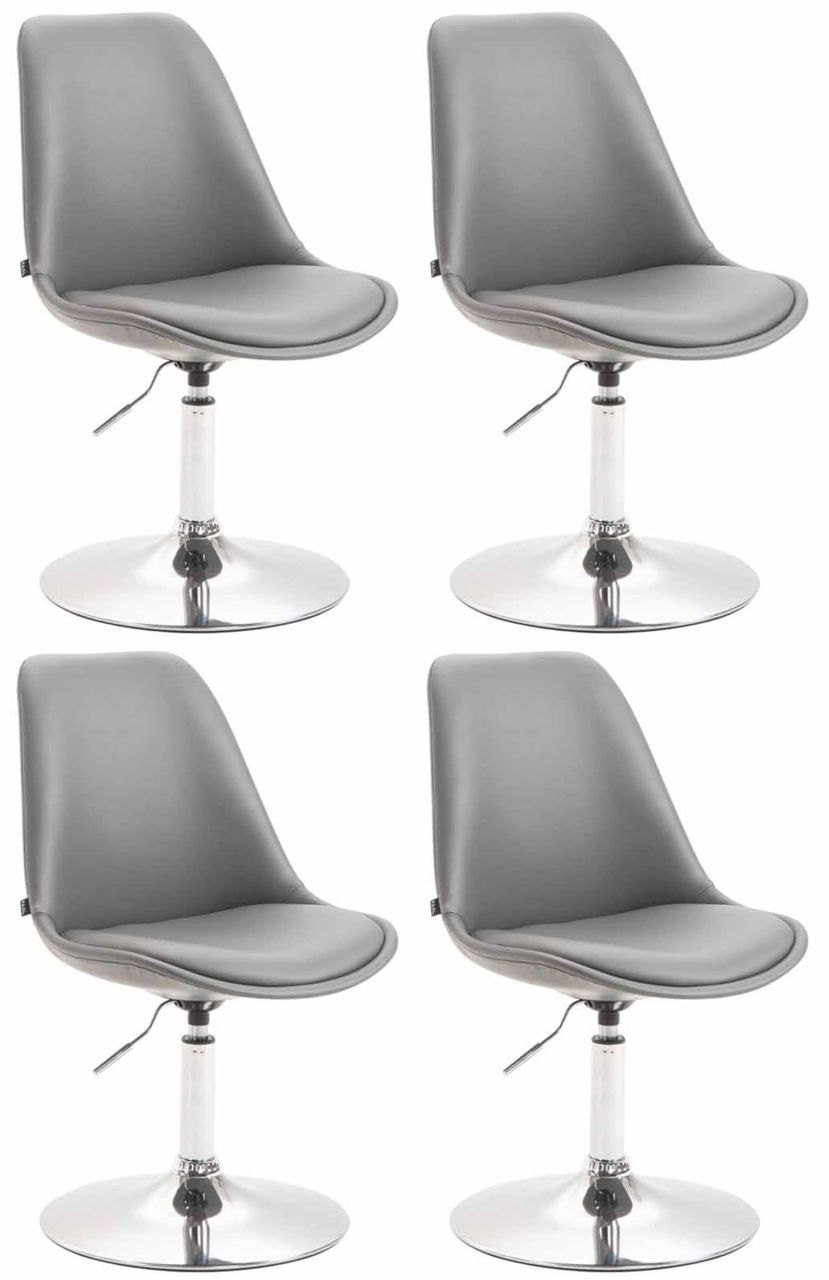 4er Set Esszimmerstühle Maverick C Kunstleder grau 1 4er Set Esszimmerstühle Maverick C Kunstleder grau