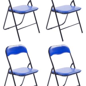 4er Set Klappstuhl Felix blau/schwarz