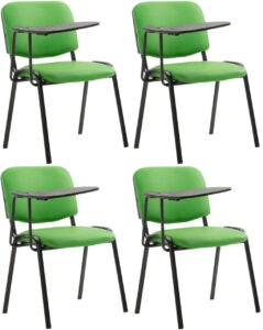 4er Set Stuehle Ken mit Klapptisch Kunstleder gruen