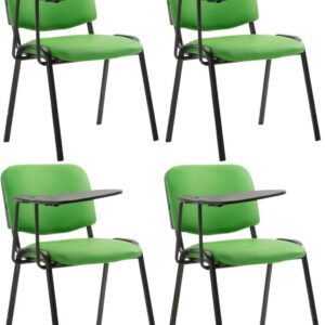 4er Set Stühle Ken mit Klapptisch Kunstleder grün