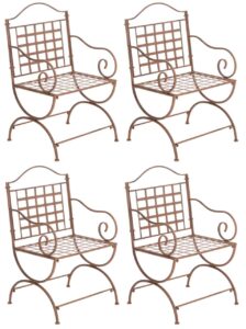 4er Set Stuehle Lotta antik braun