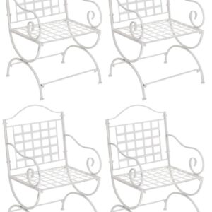 4er Set Stühle Lotta antik weiß