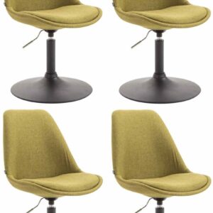 4er Set Stühle Maverick B Stoff grün