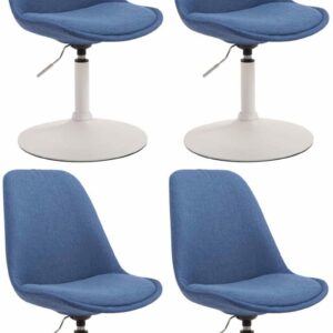 4er Set Stühle Maverick W Stoff blau