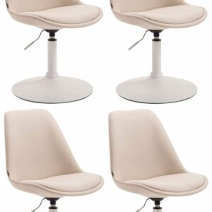 4er Set Stühle Maverick W Stoff creme