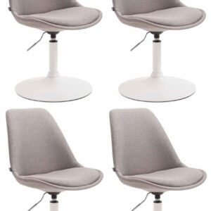 4er Set Stühle Maverick W Stoff grau