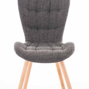 4er Set Stuhl Elda Stoff natura hellgrau