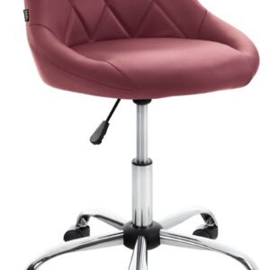 Arbeitshocker Lazio Kunstleder bordeauxrot