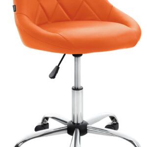 Arbeitshocker Lazio Kunstleder orange
