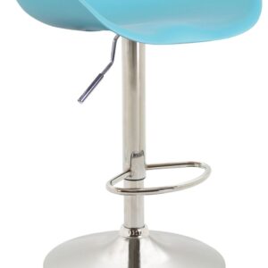 Barhocker Anaheim Kunststoff chrom blau