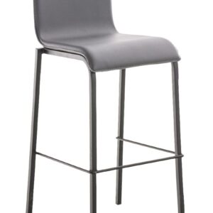 Barhocker Avola Leder Flach B78 grau
