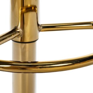 Barhocker Braga Gold Kunstleder grau