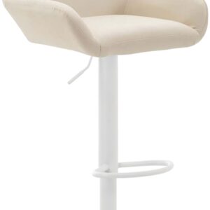 Barhocker Braga Kunstleder weiß creme