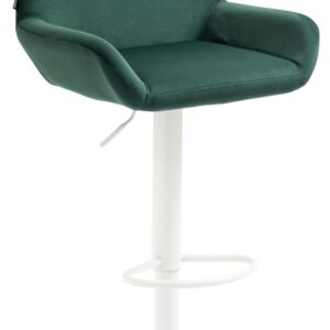 Barhocker Braga Samt weiß dunkelgrün
