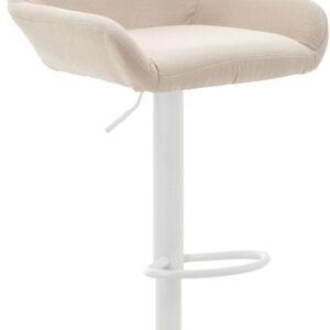 Barhocker Braga Stoff weiß creme