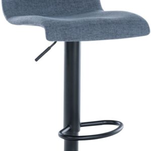 Barhocker Branford Stoff blau