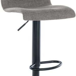 Barhocker Branford Stoff hellgrau