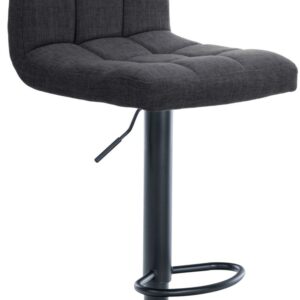 Barhocker Calma Stoff schwarz dunkelgrau
