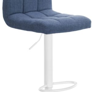Barhocker Calma Stoff weiß blau