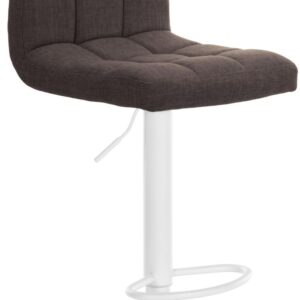 Barhocker Calma Stoff weiß braun