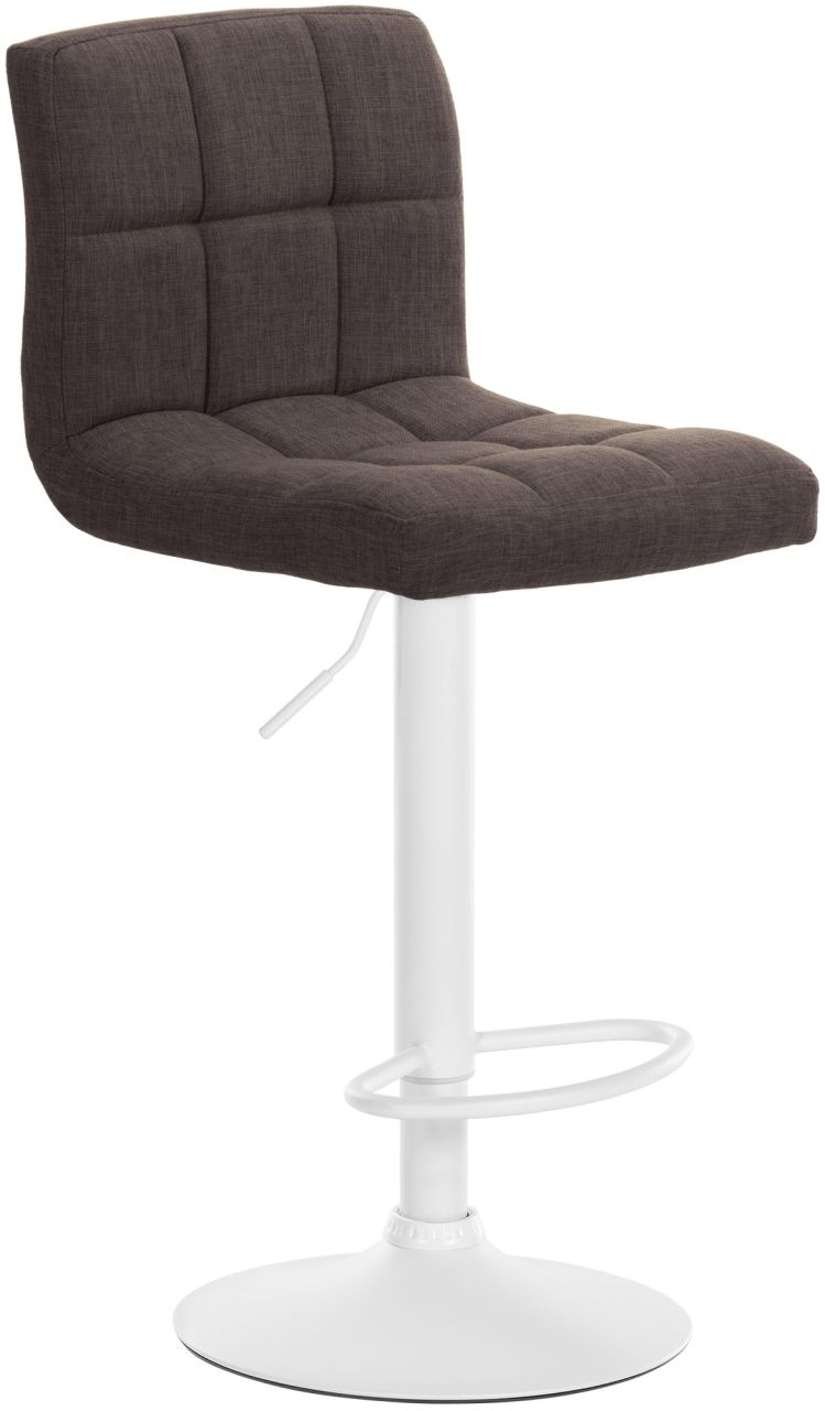 Barhocker Calma Stoff weiß braun 1 Barhocker Calma Stoff weiß braun