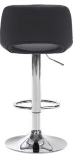 Barhocker Camden Kunstleder chrom schwarz