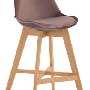 Barhocker Cannes Samt natura braun
