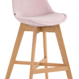 Barhocker Cannes Samt natura pink