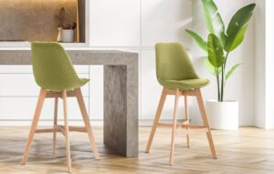 Barhocker Cannes Stoff Natura gruen