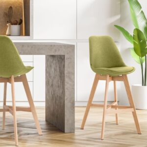 Barhocker Cannes Stoff Natura grün