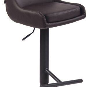 Barhocker Club Kunstleder schwarz braun