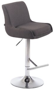 Barhocker Club Stoff C dunkelgrau