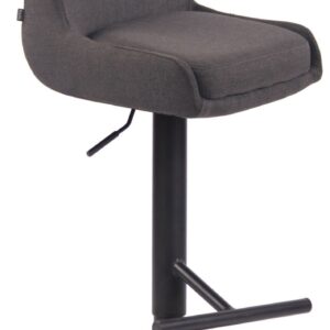 Barhocker Club Stoff schwarz dunkelgrau