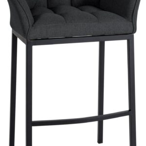 Barhocker Damaso B Filz mit 4-Fuß Gestell anthrazit