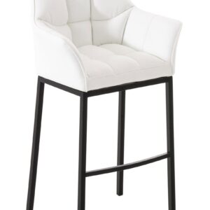 Barhocker Damaso B mit 4-Fuß Gestell weiß